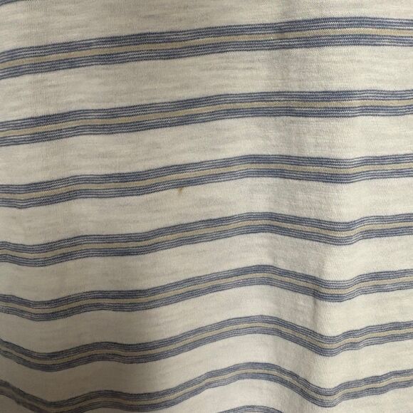 Roundtree & Yorke Blue And White Stripe Polo Size Large - Picture 4 of 7